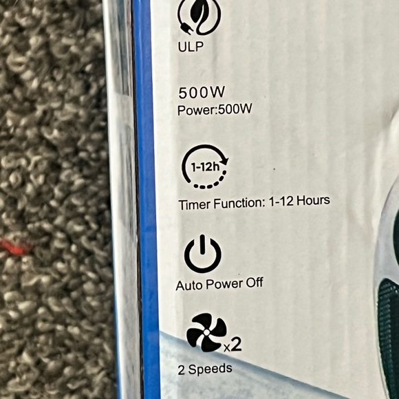 NWT Wall Plugin Portable Heater with remote control - Picture 9 of 13